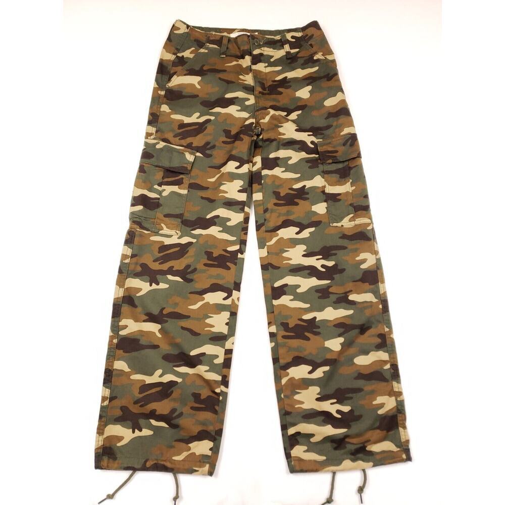 Levis '94 Baggy Pants Womens Tag 26x30 Actual 30x30 Camo Cargo Green Skater